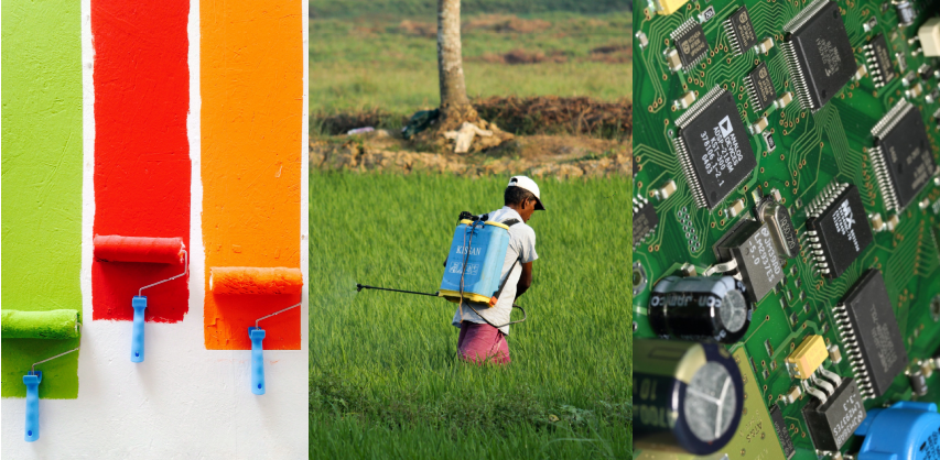 PFAS - paints, pesticides and 'puters.